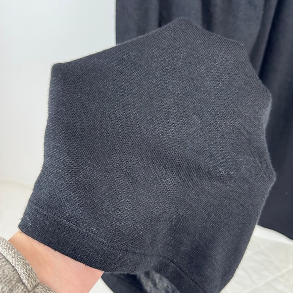 Vince Black Wide Leg Pants Women's M Elastic Waist Rayon Blend Minimalist - Picture 15 of 16